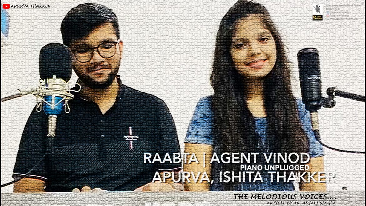 Song Raabta from Agent Vinod by thakker siblings piano version apurva and ishita thakker